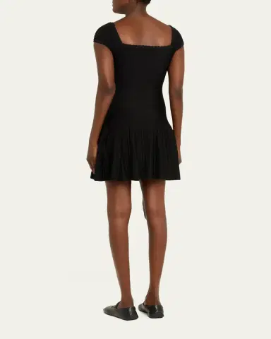 Givenchy Cap-Sleeve Pleated Mini Dress | Thumbnail 3 Givenchy Cap-Sleeve Pleated Mini Dress | Thumbnail 3