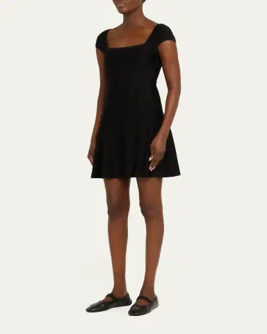 Givenchy Cap-Sleeve Pleated Mini Dress | Thumbnail 4 Givenchy Cap-Sleeve Pleated Mini Dress | Thumbnail 4