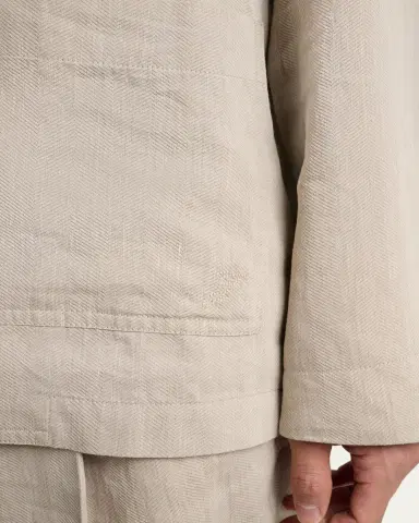 Jacquemus Men's Herringbone Linen-Blend Blazer | Thumbnail 5 Jacquemus Men's Herringbone Linen-Blend Blazer | Thumbnail 5