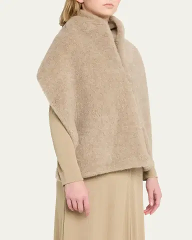 Max Mara Alpaca and Cashmere Teddy Stole | Thumbnail 4 Max Mara Alpaca and Cashmere Teddy Stole | Thumbnail 4
