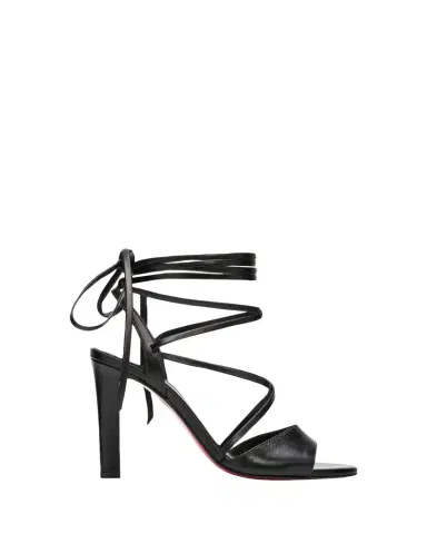 Christian Louboutin 100mm Fanny Randa Leather Ankle-Tie Sandals | Thumbnail 1 Christian Louboutin 100mm Fanny Randa Leather Ankle-Tie Sandals | Thumbnail 1