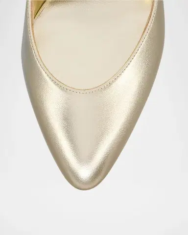 Christian Louboutin 85mm Fannylove Metallic Leather Slingback Pumps | Thumbnail 4 Christian Louboutin 85mm Fannylove Metallic Leather Slingback Pumps | Thumbnail 4