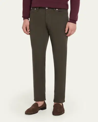 Brioni Men's Cotton Stretch 5-Pocket Pants | Thumbnail 8 Brioni Men's Cotton Stretch 5-Pocket Pants | Thumbnail 8