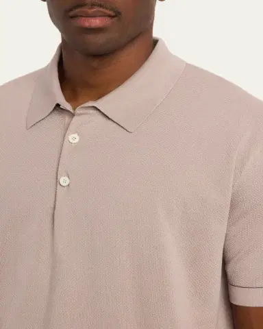 Brioni Men's Sea Island Polo Shirt | Thumbnail 9 Brioni Men's Sea Island Polo Shirt | Thumbnail 9