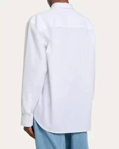 Dries Van Noten Men's Firework Embellished Cotton Poplin Shirt | Thumbnail 3 Dries Van Noten Men's Firework Embellished Cotton Poplin Shirt | Thumbnail 3