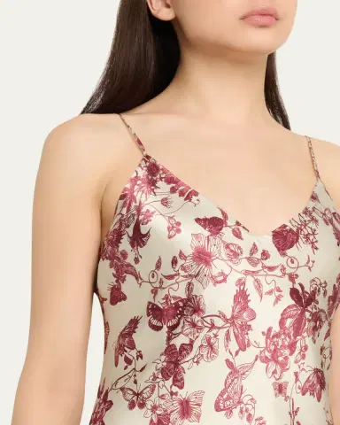 L'Agence Serita Silk Maxi Dress | Thumbnail 5 L'Agence Serita Silk Maxi Dress | Thumbnail 5