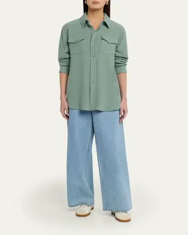 God's True Cashmere Cashmere Button-Front Shirt | Thumbnail 2 God's True Cashmere Cashmere Button-Front Shirt | Thumbnail 2