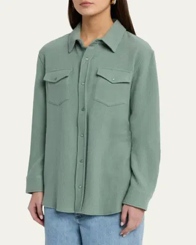 God's True Cashmere Cashmere Button-Front Shirt | Thumbnail 4 God's True Cashmere Cashmere Button-Front Shirt | Thumbnail 4
