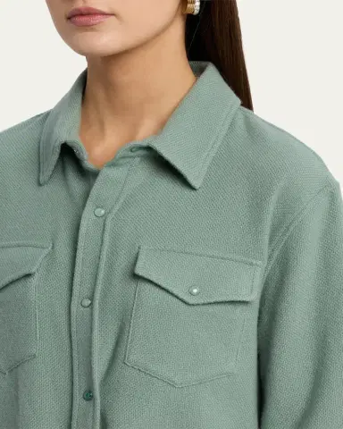 God's True Cashmere Cashmere Button-Front Shirt | Thumbnail 5 God's True Cashmere Cashmere Button-Front Shirt | Thumbnail 5