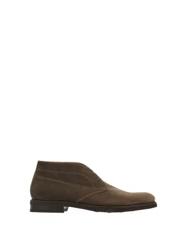 Ferragamo Men's Blake Construction Suede Desert Boots | Thumbnail 1 Ferragamo Men's Blake Construction Suede Desert Boots | Thumbnail 1