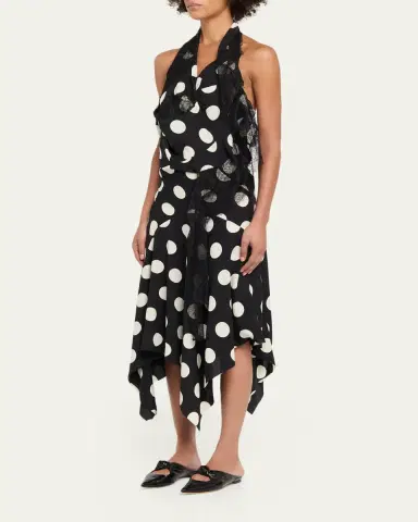 Junya Watanabe Polka Dot Halter Midi Dress | Thumbnail 2 Junya Watanabe Polka Dot Halter Midi Dress | Thumbnail 2