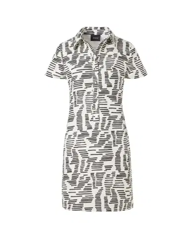 Akris Dance Movements Linen Toile Polo Dress | Thumbnail 1 Akris Dance Movements Linen Toile Polo Dress | Thumbnail 1