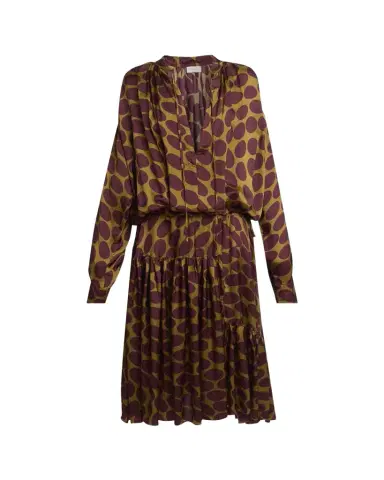 Dries Van Noten Denvo Tiered Polka-Dot Midi Dress | Thumbnail 1 Dries Van Noten Denvo Tiered Polka-Dot Midi Dress | Thumbnail 1