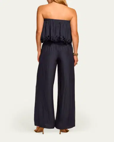 Ramy Brook Christiana Smocked Embellished Strapless Jumpsuit | Thumbnail 3 Ramy Brook Christiana Smocked Embellished Strapless Jumpsuit | Thumbnail 3