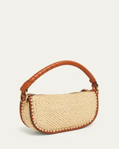 Chloé Marcie Top-Handle Bag in Viscose Raffia | Thumbnail 2 Chloé Marcie Top-Handle Bag in Viscose Raffia | Thumbnail 2