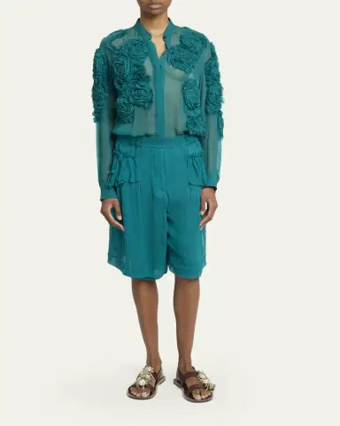 Dries Van Noten Chowsa Floral Embroidered Blouse | Thumbnail 2 Dries Van Noten Chowsa Floral Embroidered Blouse | Thumbnail 2