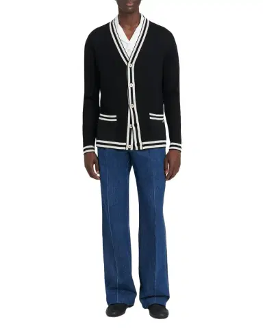 Valentino Garavani Men's Cotton Poplin Camp Shirt | Thumbnail 1 Valentino Garavani Men's Cotton Poplin Camp Shirt | Thumbnail 1