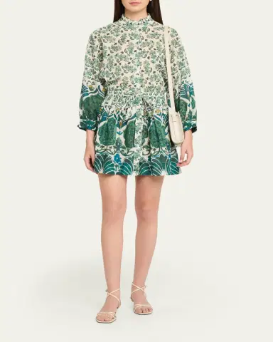 Cara Cara Beatrice Printed Mini Shirtdress | Thumbnail 2 Cara Cara Beatrice Printed Mini Shirtdress | Thumbnail 2