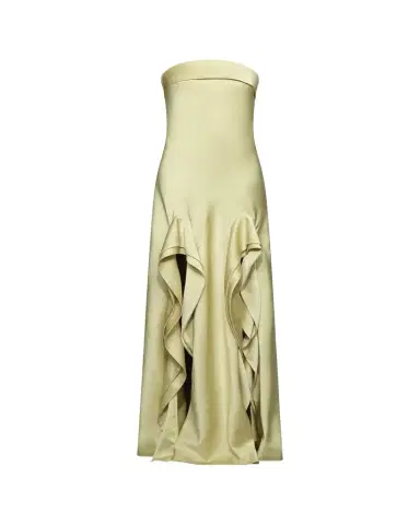 Et Ochs Vernon Strapless Draped Side-Slit Gown | Thumbnail 1 Et Ochs Vernon Strapless Draped Side-Slit Gown | Thumbnail 1
