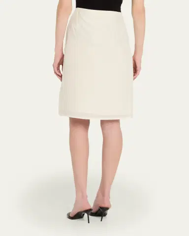 Versace Printed Silk Twill Skirt | Thumbnail 3 Versace Printed Silk Twill Skirt | Thumbnail 3