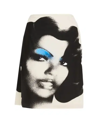 Versace Printed Silk Twill Skirt | Thumbnail 1 Versace Printed Silk Twill Skirt | Thumbnail 1