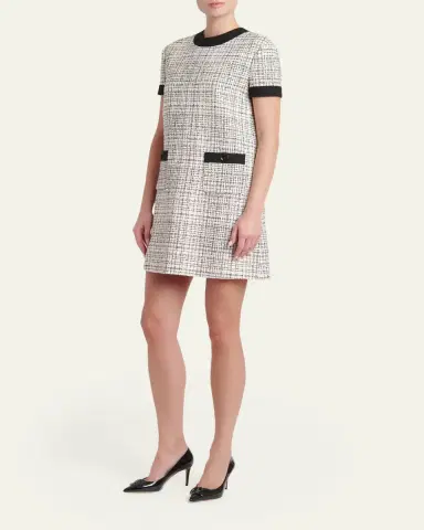 Valentino Garavani Tweed Mini Dress | Thumbnail 4 Valentino Garavani Tweed Mini Dress | Thumbnail 4