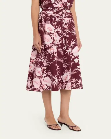 Cara Cara Meret Printed Midi Skirt | Thumbnail 4 Cara Cara Meret Printed Midi Skirt | Thumbnail 4