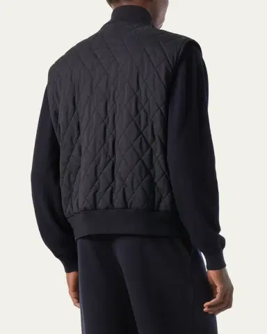 Loro Piana Men's Nylon Quilted Full-Zip Vest | Thumbnail 3 Loro Piana Men's Nylon Quilted Full-Zip Vest | Thumbnail 3