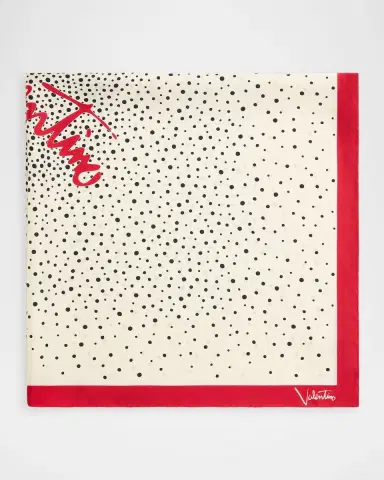 Valentino Garavani Little Stars Starry Silk Scarf | Thumbnail 2 Valentino Garavani Little Stars Starry Silk Scarf | Thumbnail 2