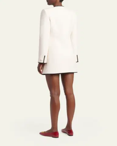Valentino Garavani Wave Trim Minidress | Thumbnail 3 Valentino Garavani Wave Trim Minidress | Thumbnail 3