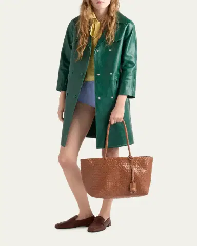 Prada Madras Woven Leather Tote Bag | Thumbnail 5 Prada Madras Woven Leather Tote Bag | Thumbnail 5