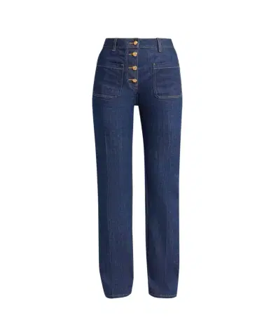 Valentino Garavani Button-Front Straight-Leg Jeans | Thumbnail 1 Valentino Garavani Button-Front Straight-Leg Jeans | Thumbnail 1