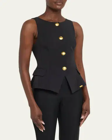 L'AGENCE Tessa Fitted Vest | Thumbnail 4 L'AGENCE Tessa Fitted Vest | Thumbnail 4