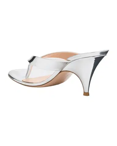 Gianvito Rossi 70mm Metallic Leather Thong Sandals | Thumbnail 1 Gianvito Rossi 70mm Metallic Leather Thong Sandals | Thumbnail 1