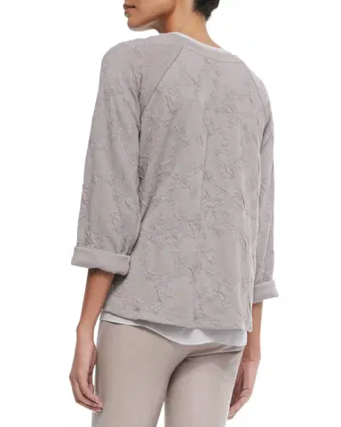 Vince Shirred Long-Sleeve Top | Thumbnail 6 Vince Shirred Long-Sleeve Top | Thumbnail 6