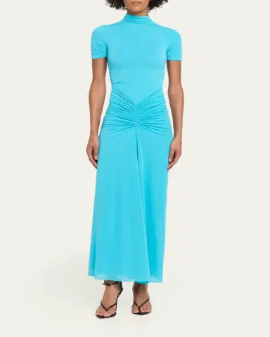Ronny Kobo Enid Ruched Tissue Jersey Maxi Dress | Thumbnail 2 Ronny Kobo Enid Ruched Tissue Jersey Maxi Dress | Thumbnail 2