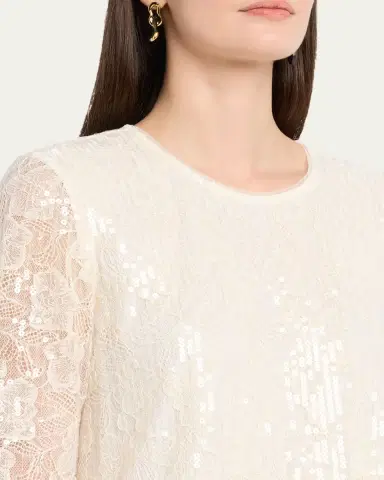 Toccin Gramercy Sequined Lace Mini Dress | Thumbnail 5 Toccin Gramercy Sequined Lace Mini Dress | Thumbnail 5