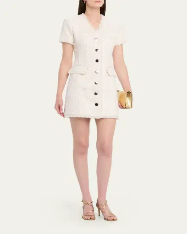 Toccin Phoebe Sequined Tweed Mini Dress | Thumbnail 4 Toccin Phoebe Sequined Tweed Mini Dress | Thumbnail 4