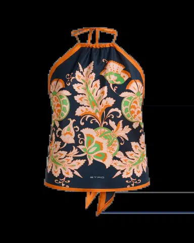 Etro Floral-Print Silk Twill Halter Top | Thumbnail 2 Etro Floral-Print Silk Twill Halter Top | Thumbnail 2