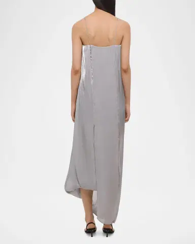 Helmut Lang Fluid Satin Slip Dress | Thumbnail 3 Helmut Lang Fluid Satin Slip Dress | Thumbnail 3