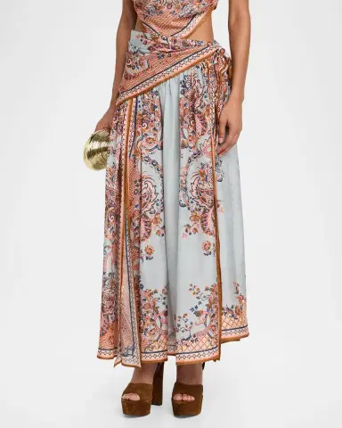 Zimmermann Aster Scarf Midi Skirt | Thumbnail 3 Zimmermann Aster Scarf Midi Skirt | Thumbnail 3