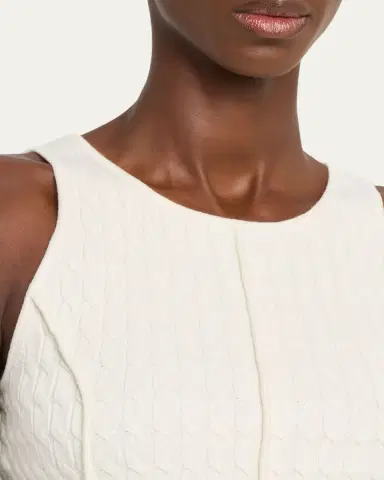 Toccin Joyce Seamed Cable-Knit Tank Top | Thumbnail 5 Toccin Joyce Seamed Cable-Knit Tank Top | Thumbnail 5