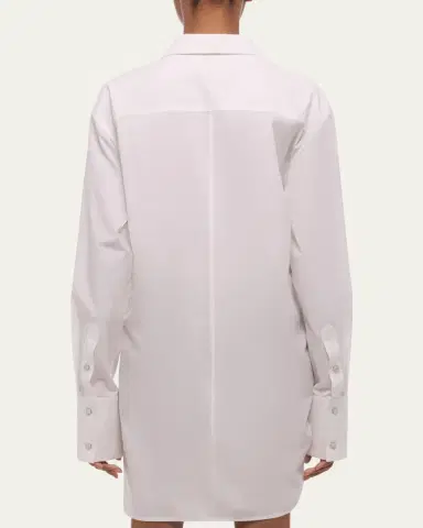 Helmut Lang Knotted Cotton Shirtdress | Thumbnail 3 Helmut Lang Knotted Cotton Shirtdress | Thumbnail 3