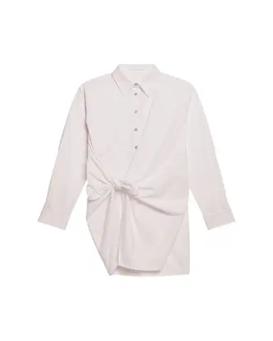 Helmut Lang Knotted Cotton Shirtdress | Thumbnail 1 Helmut Lang Knotted Cotton Shirtdress | Thumbnail 1