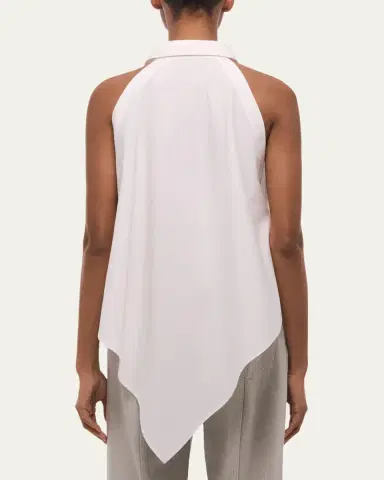 Helmut Lang Collar Scarf Top | Thumbnail 3 Helmut Lang Collar Scarf Top | Thumbnail 3
