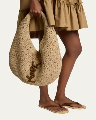 Saint Laurent Icare Hobo Bag in Raffia | Thumbnail 2 Saint Laurent Icare Hobo Bag in Raffia | Thumbnail 2