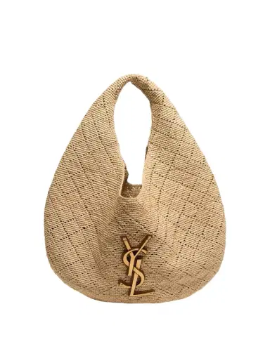 Saint Laurent Icare Hobo Bag in Raffia | Thumbnail 1 Saint Laurent Icare Hobo Bag in Raffia | Thumbnail 1
