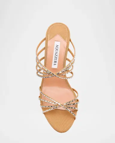 Aquazzura Tell Me Crystal 75mm Grosgrain Sandals | Thumbnail 3 Aquazzura Tell Me Crystal 75mm Grosgrain Sandals | Thumbnail 3
