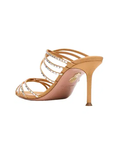 Aquazzura Tell Me Crystal 75mm Grosgrain Sandals | Thumbnail 1 Aquazzura Tell Me Crystal 75mm Grosgrain Sandals | Thumbnail 1