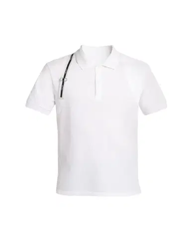 McQueen Men's Harness Cotton Pique Polo Shirt | Thumbnail 1 McQueen Men's Harness Cotton Pique Polo Shirt | Thumbnail 1